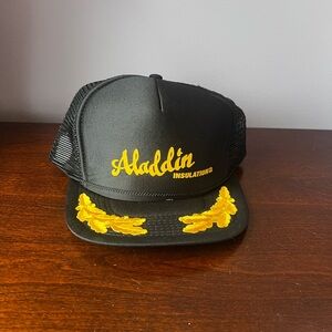 Vintage Aladdin‎ Black and Yellow Trucker Hat